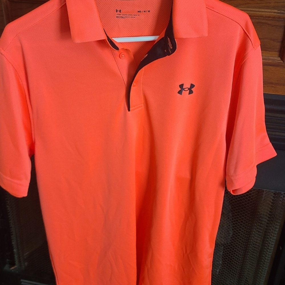 Under Armour Men's Bright Orange Polo